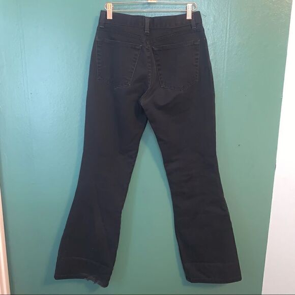 R4R Rave 4 Real Vintage Flare Black High waisted Denim jeans - Picture 4 of 5